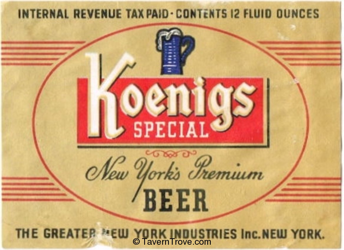 Koenig's Special Beer 