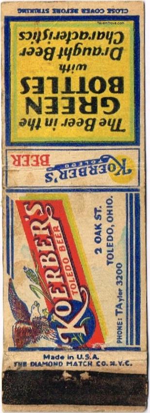 Koerber's Toledo Beer (incorrect manumark) Dupe