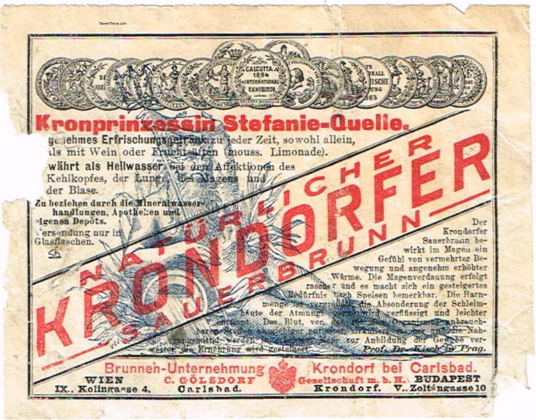 Krondorfer Table Water Sauerbrunn Germany