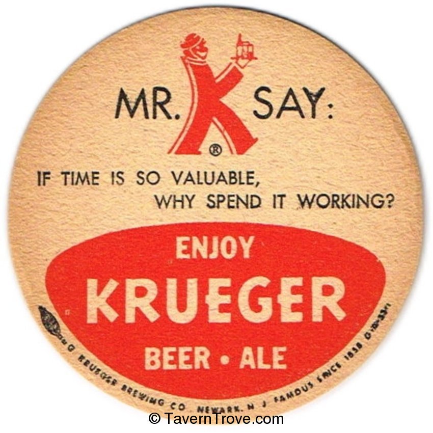 Krueger Beer & Ale ~Mr. K Say