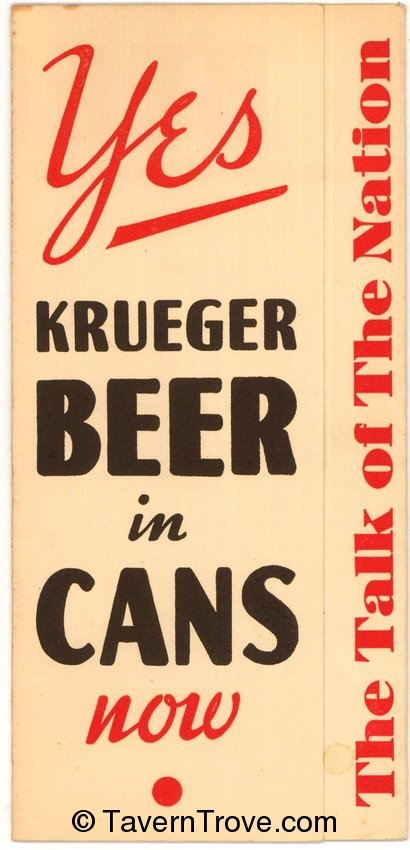 Krueger Beer In Cans