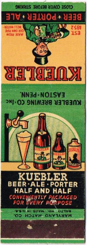 Kuebler Beer/Ale/Porter/Half & Half Dupe