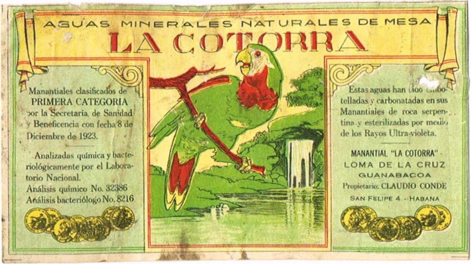 La Cotorra Mineral Water Guanabacoa Havana Cuba