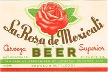 La Rosa de Mexicali Beer