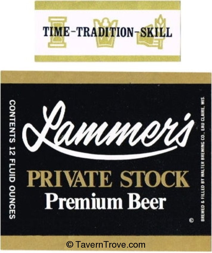Lammer's Private Stock Beer