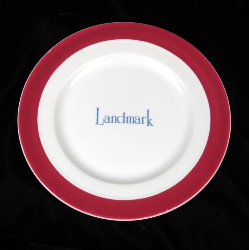 Landmark Restaurant Syracuse China 10½-Inch Cabinet Plate