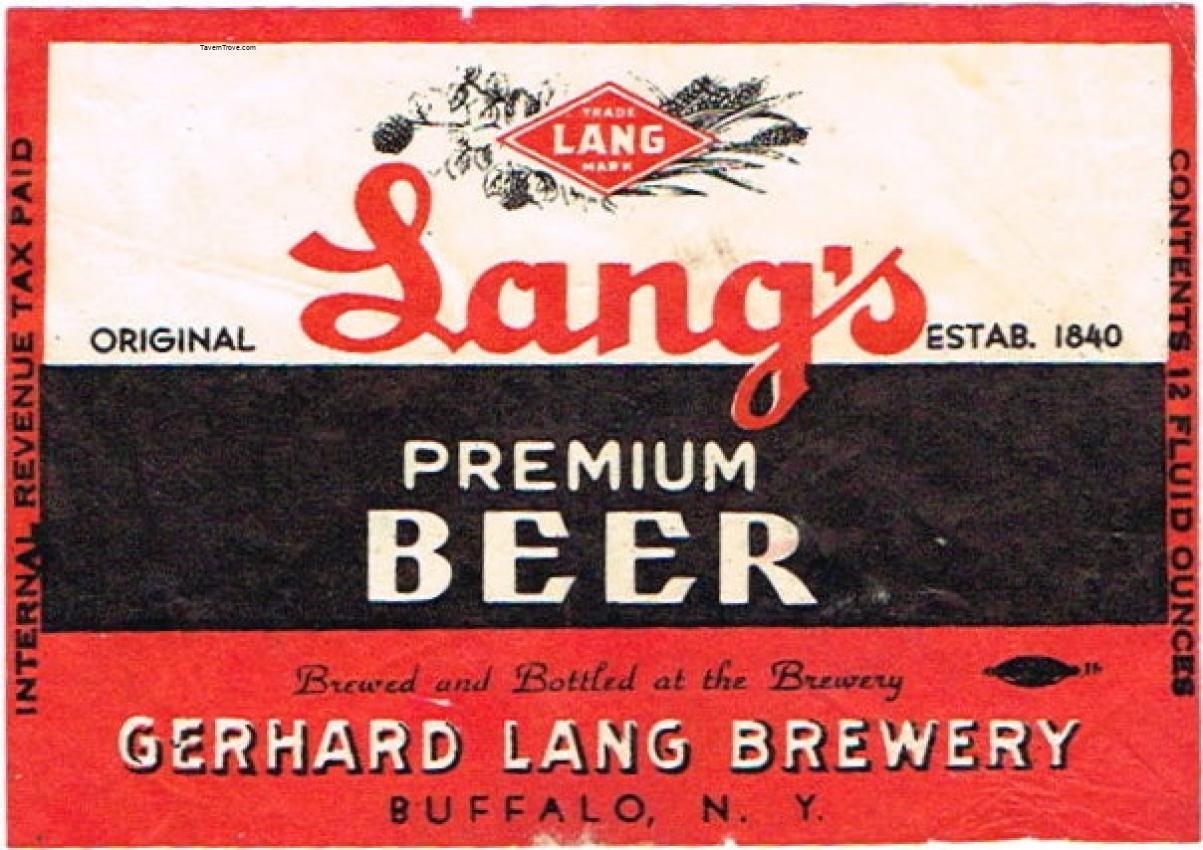 Lang's Percolated Beer