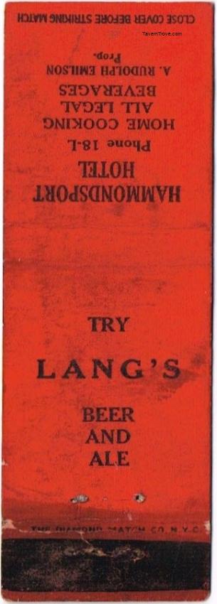 Lang's Beer and Ale