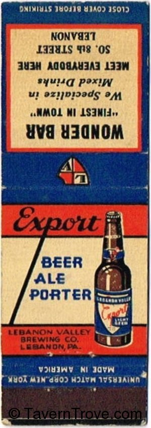 Lebanon Valley Export Beer/Ale/Porter