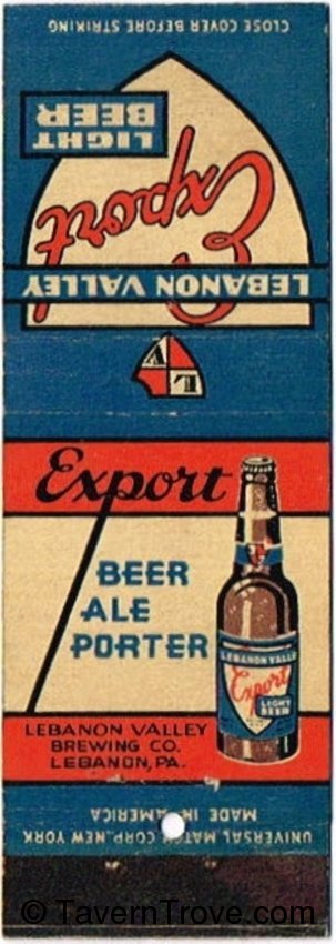 Lebanon Valley Export Beer/Ale/Porter