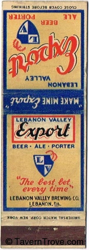 Lebanon Valley Export Beer