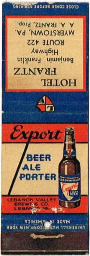Lebanon Valley Export Beer/Ale/Porter
