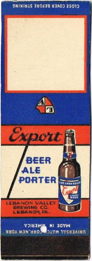 Lebanon Valley Export Beer/Ale/Porter