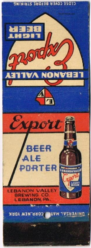 Lebanon Valley Export Beer/Ale/Porter