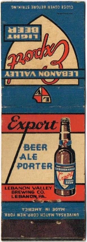Lebanon Valley Export Beer/Ale/Porter Dupe