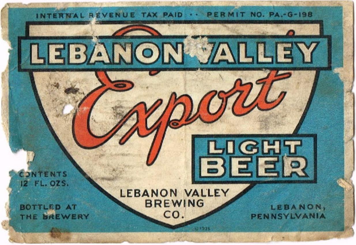 Lebanon Valley Export Light Beer