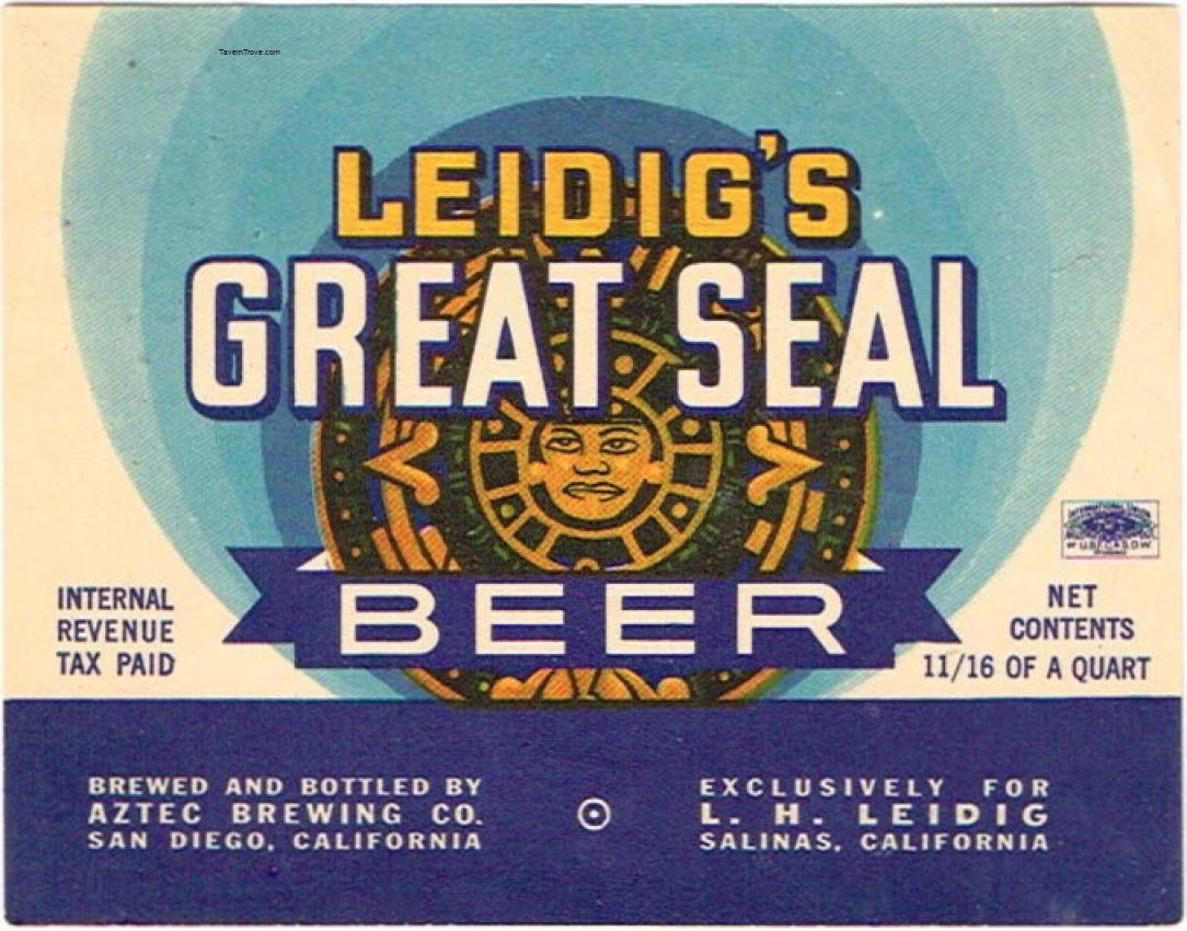 Leidig's Great Seal Beer