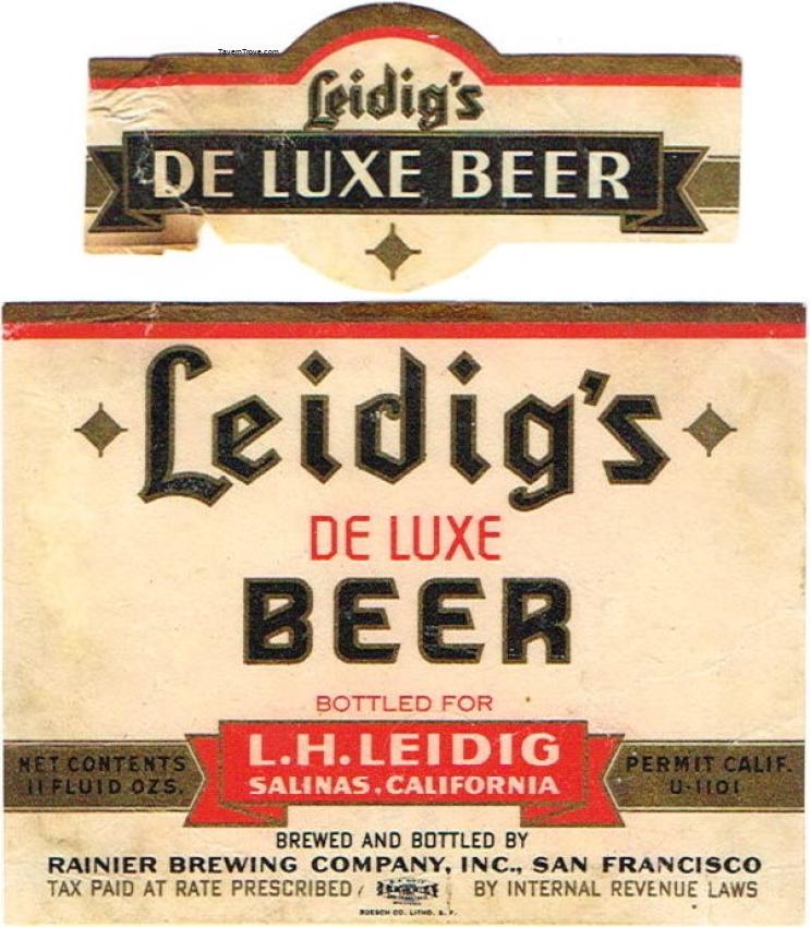 Leidig's Pilsener Style Beer