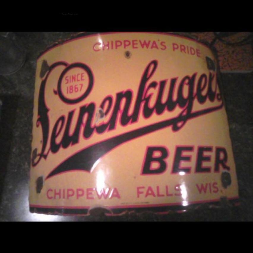 Leinenkugel's Beer Porcelain corner sign