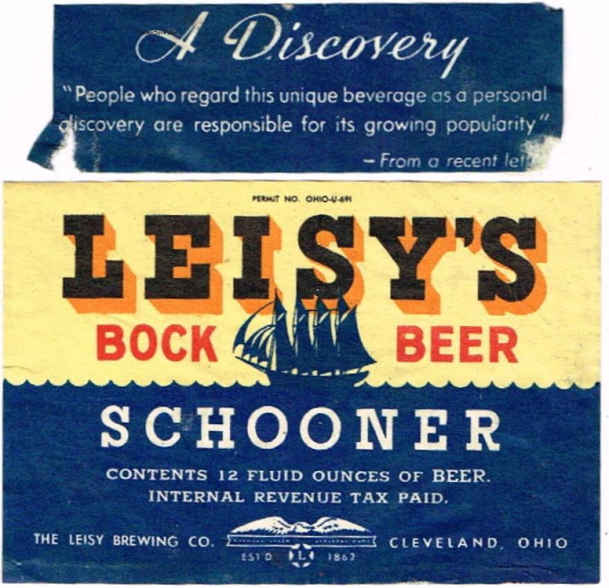 Leisy's Schooner Bock Beer Dupe