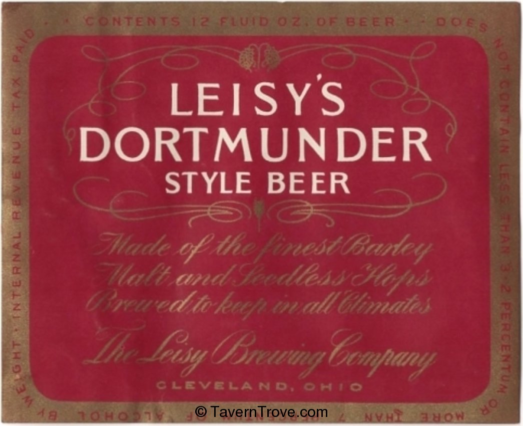 Leisy's Dortmunder Style Beer