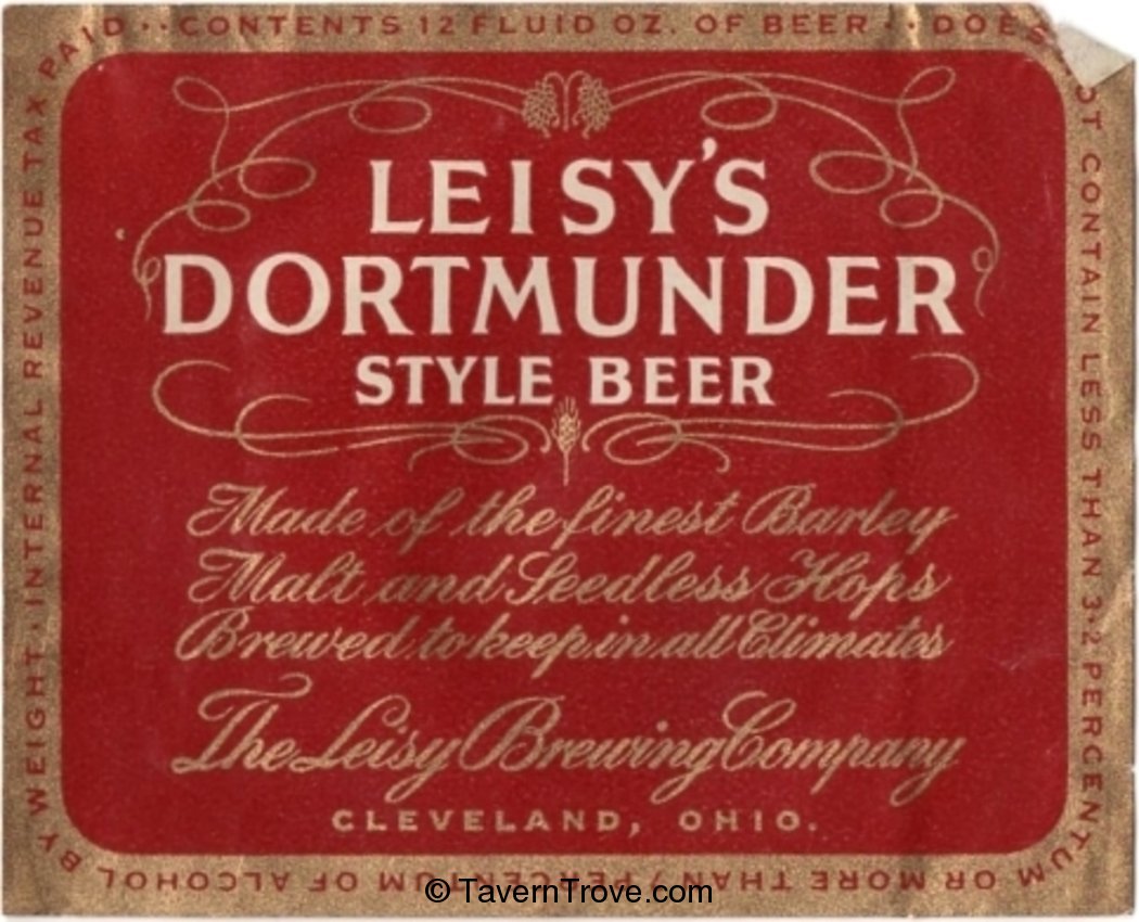 Leisy's Dortmunder Style Beer