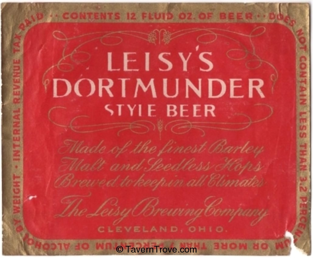 Leisy's Dortmunder Style Beer