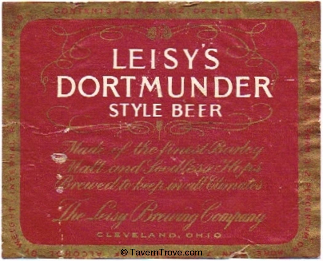 Leisy's Dortmunder Style Beer