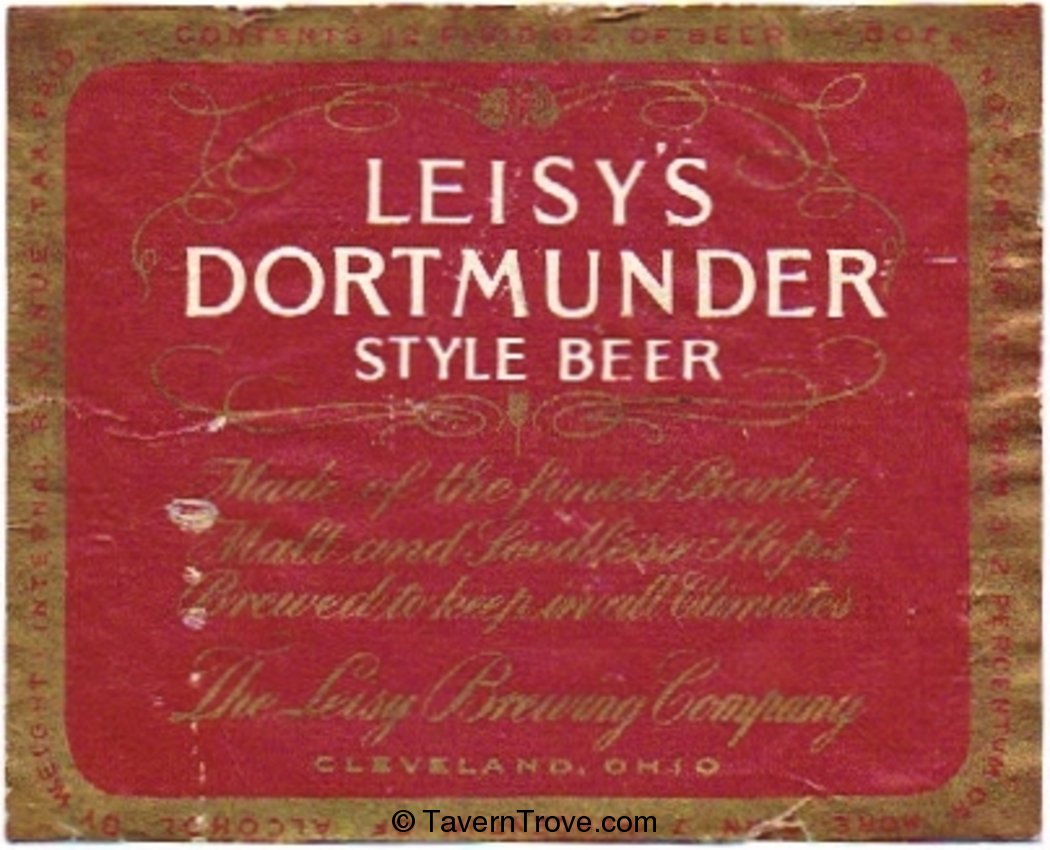 Leisy's Dortmunder Style Beer