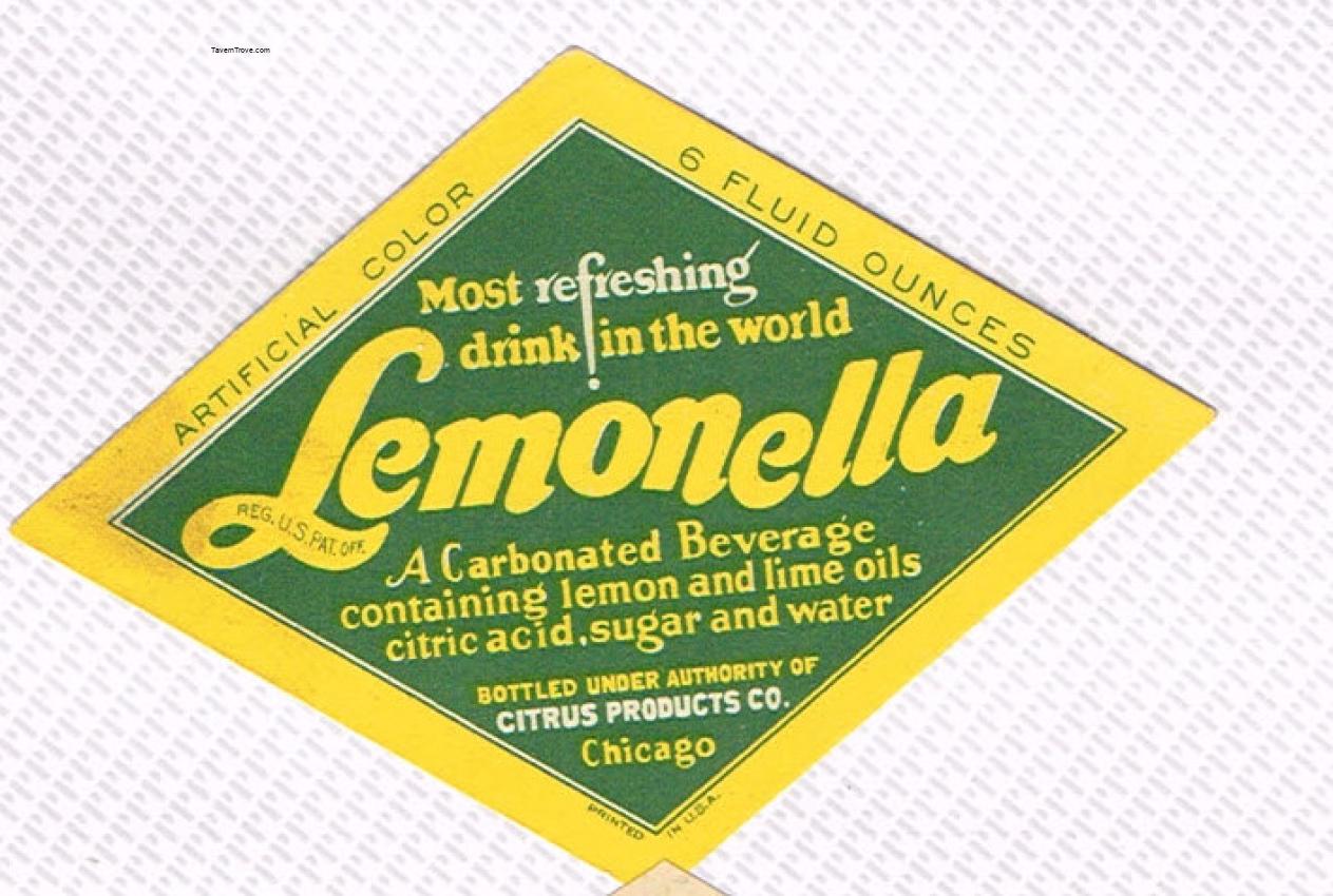 Lemonella Soda Citrus Products Chicago Illinois 6oz