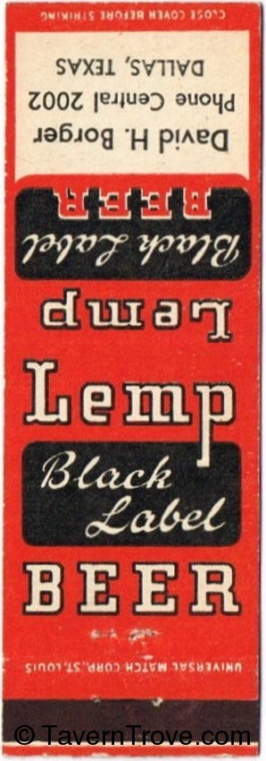 Lemp Black Label Beer