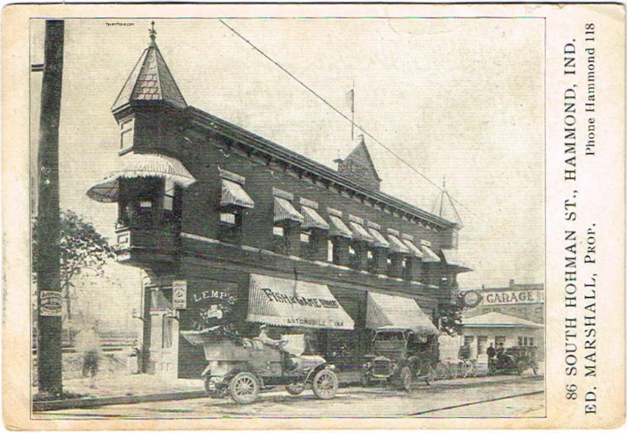 Lemp Beer Sign, Automobile Inn Menu Hammond, Indiana