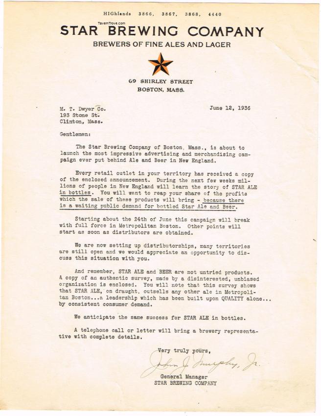 Letterhead: General Manager's signature