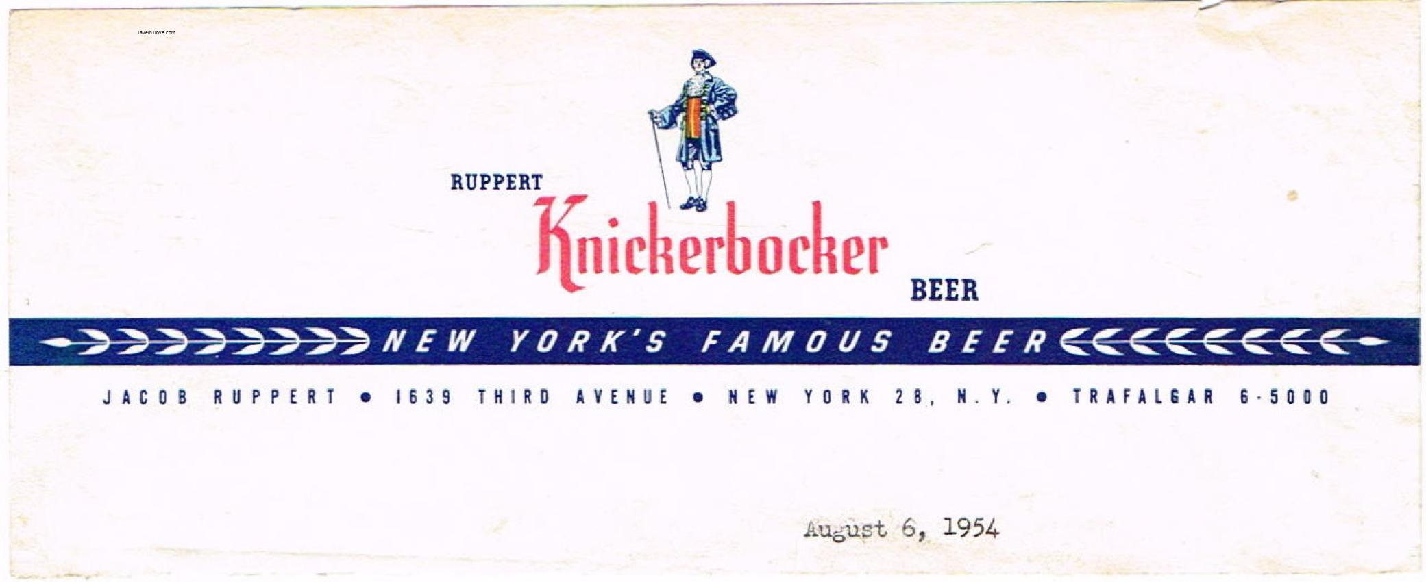 Jacob Ruppert Letterhead top