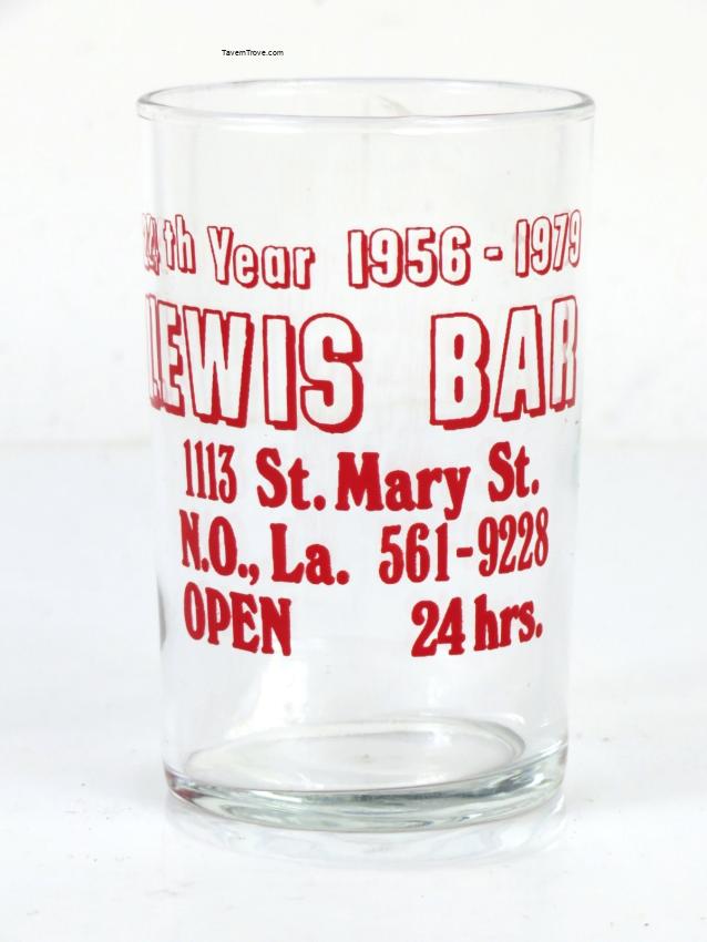 Lewis Bar New Orleans Louisiana 24th Year Water