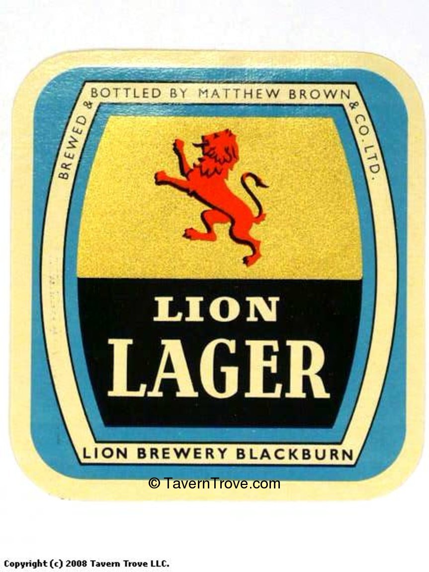 Item #45485 1960 Lion Lager Label