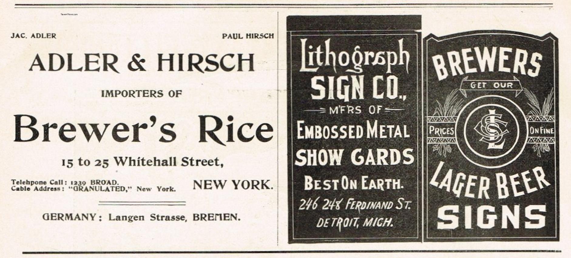 Lithograph Sign Co. Magazine Ad