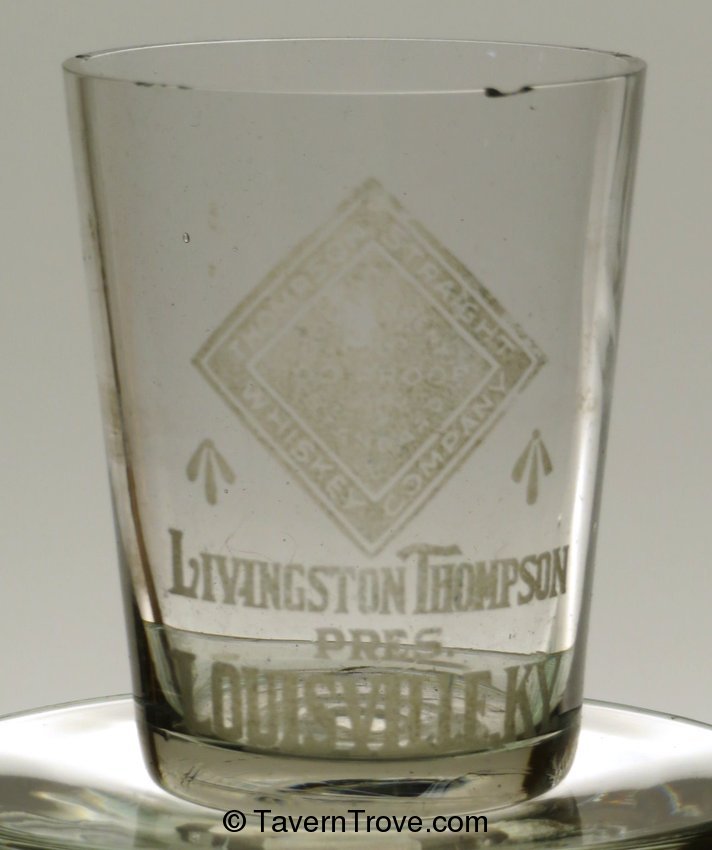 Livingston Thompson Whiskey Shotglass Louisville, Kentucky