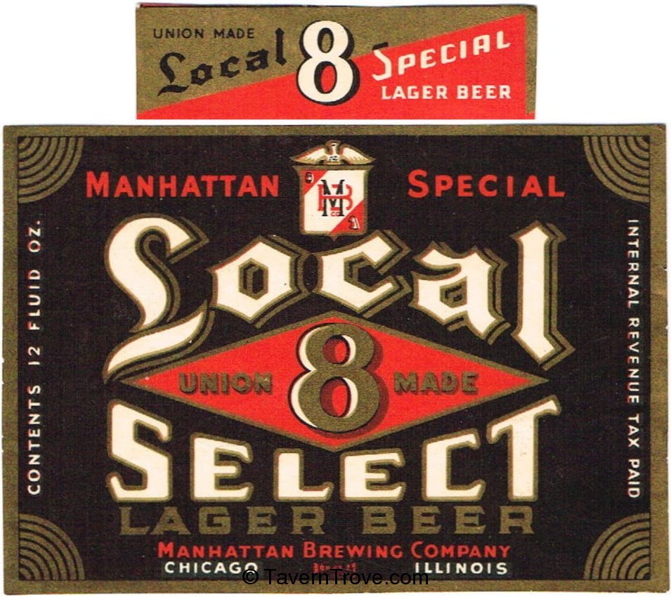 Local 8 Select Lager Beer