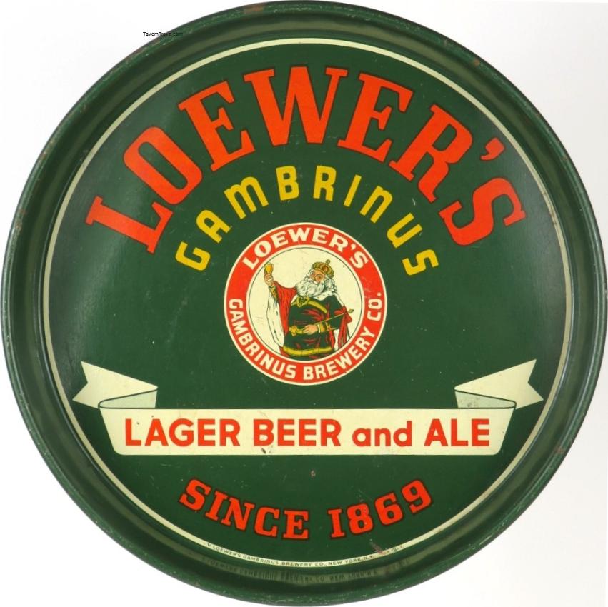 Loewer's Gambrinus Lager Beer and Ale