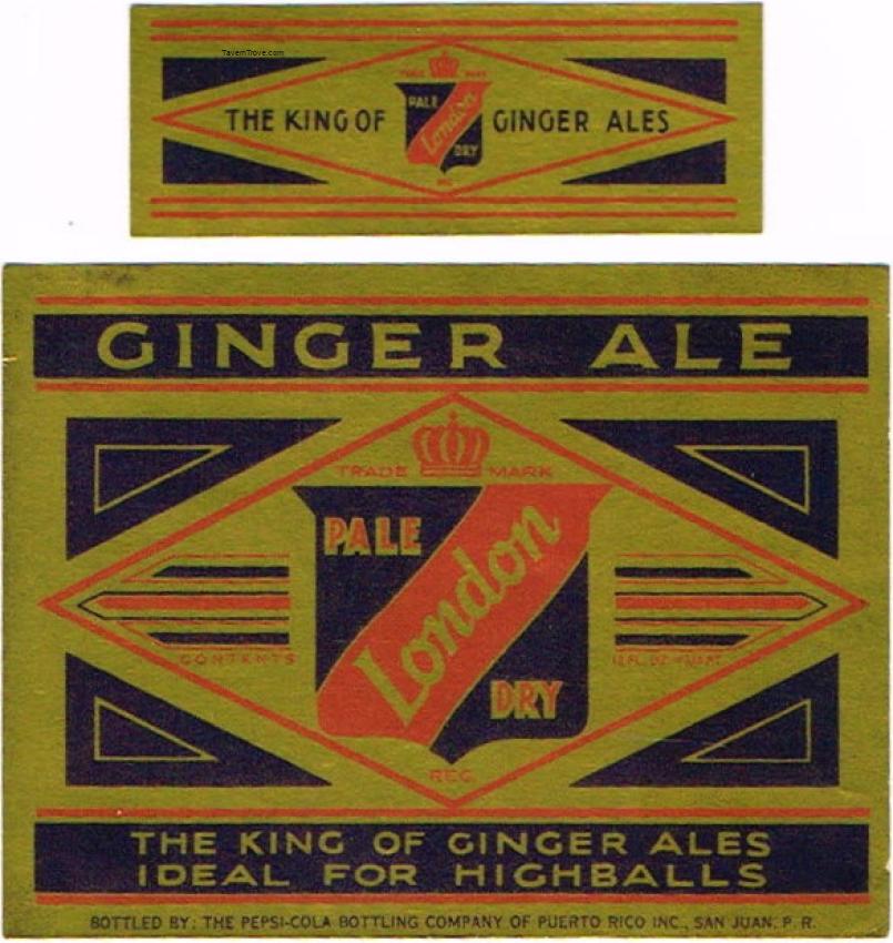 London Pale Dry Ginger Ale Pepsi Cola San Juan Puerto Rico