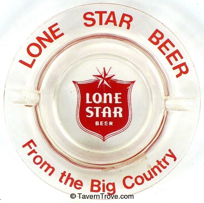 Lone Star Beer glass ash tray