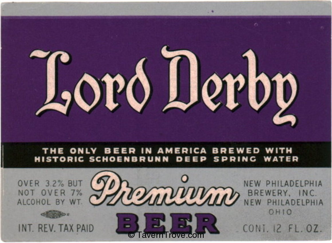 Lord Derby Premium Beer