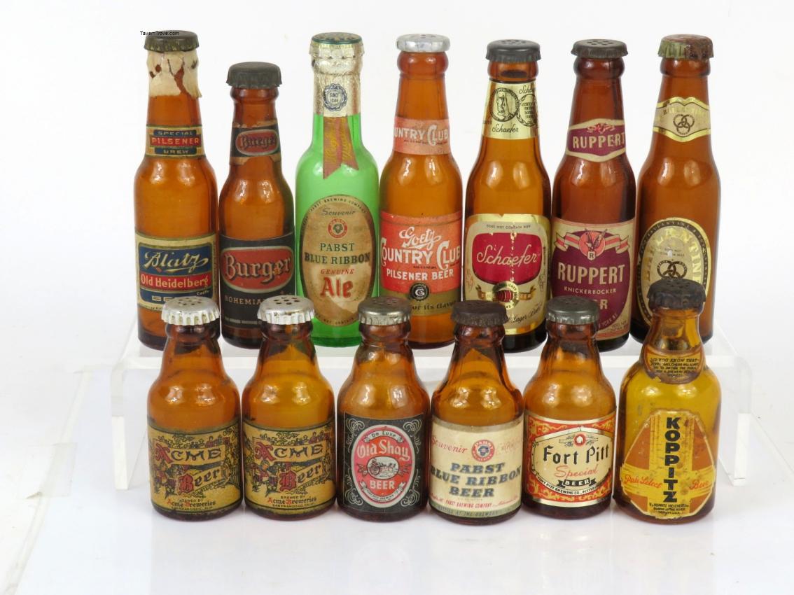 Lot of 13 Beer Mini Bottles