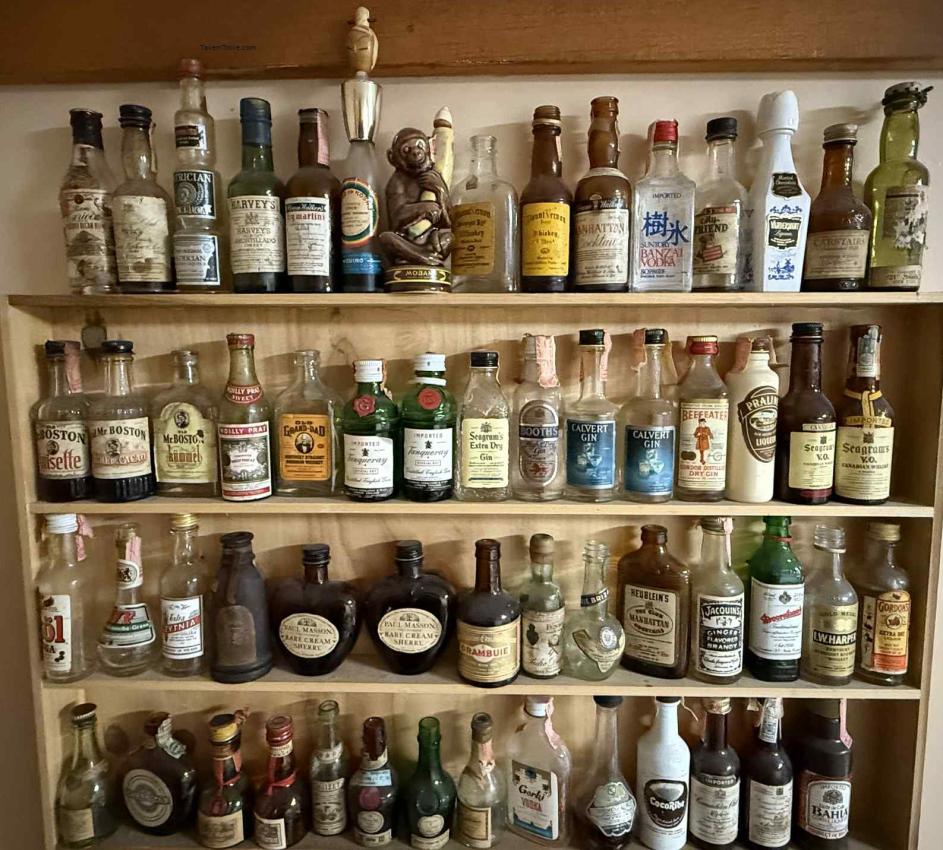 Lot of 58 Liquor Mini Bottles