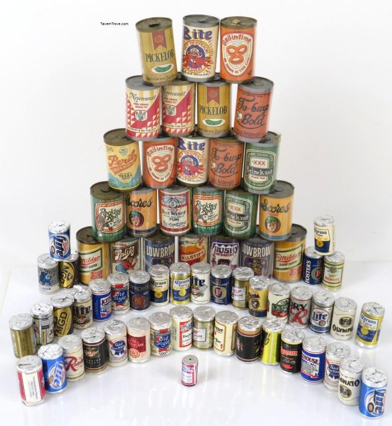 Lot of 67 Mini Beer Can Candies