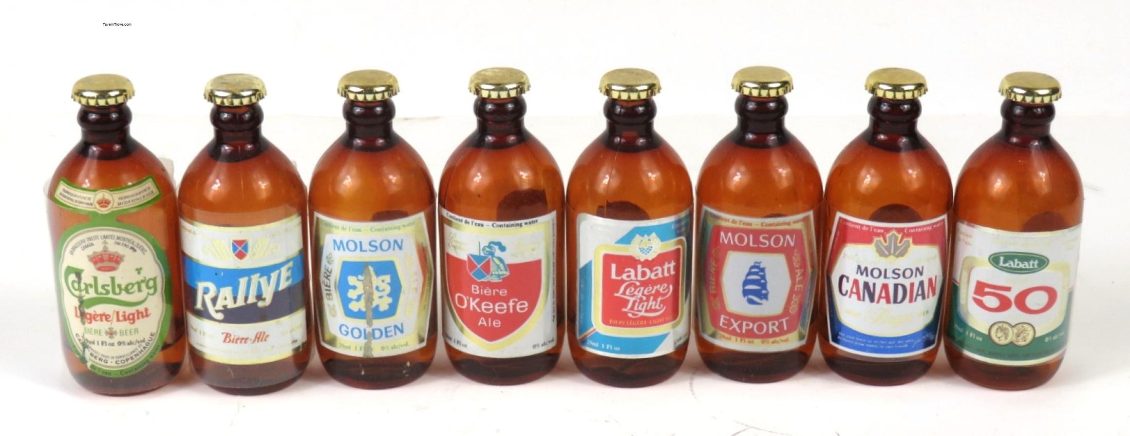 Lot of Eight Canadian Mini Bottles