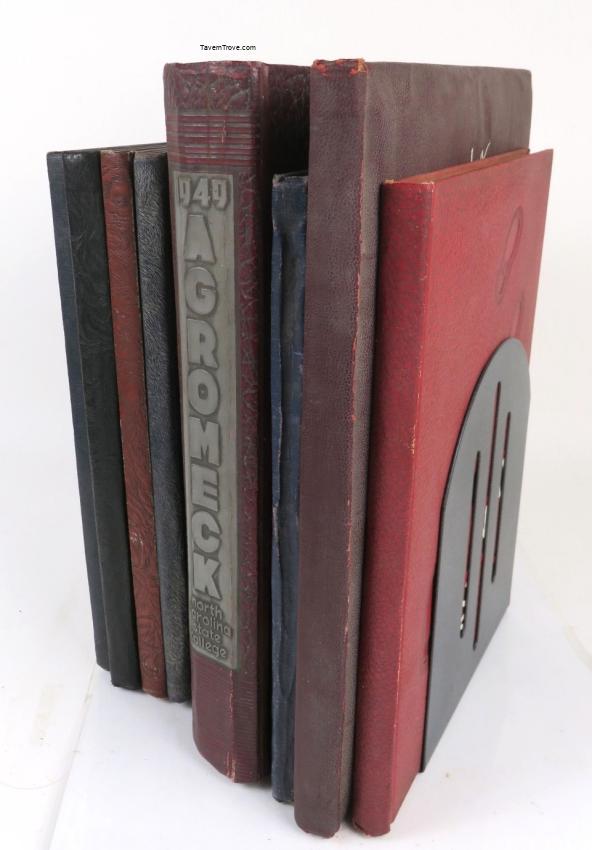 Lot of NINE School Yearbooks 1933-1951