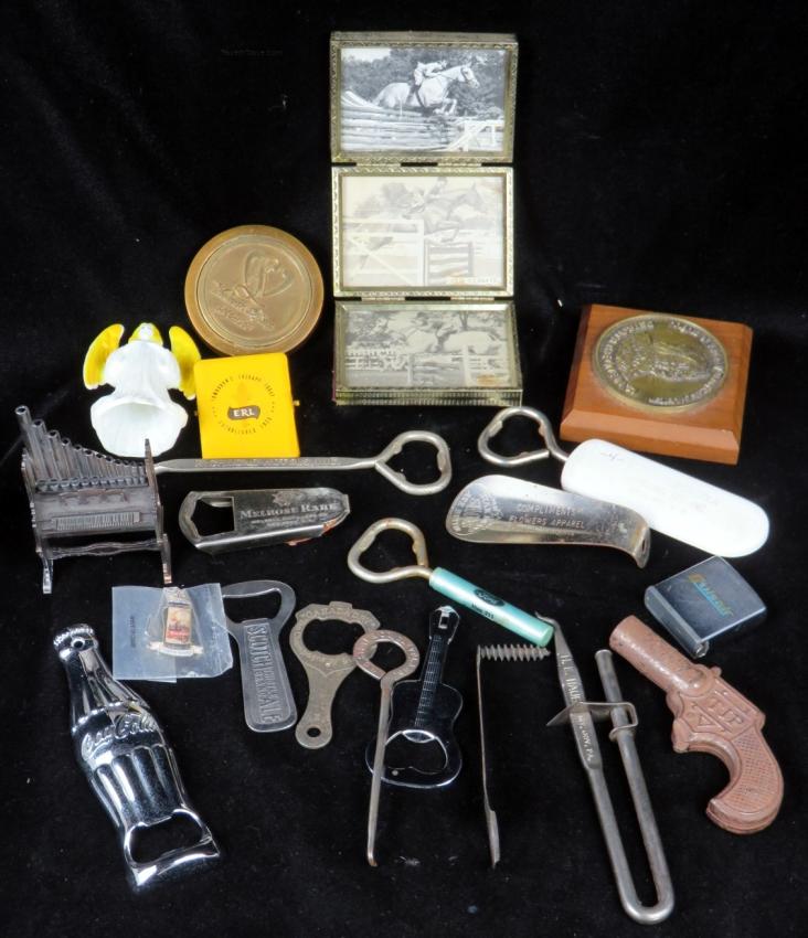 Lot of Openers Cap Gun Paperweights Etc.