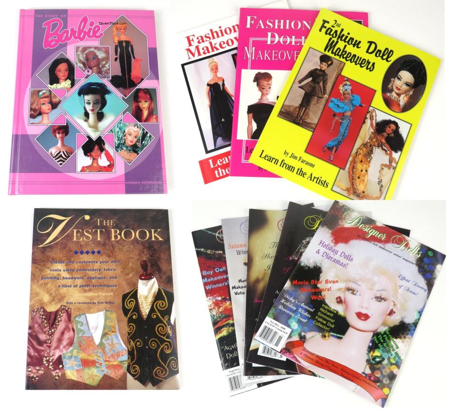 Lot of TEN Fashion Doll Makeovers Barbie Customizing Books